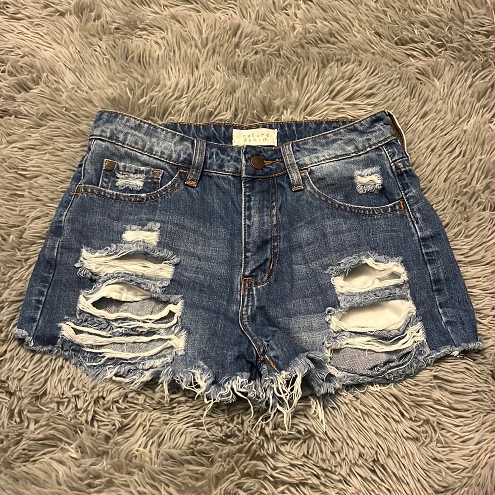 Nature denim shorts